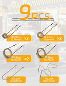 Solary Magnetic Induction Heater Coil, Induction Heat Accessories (7 coils + 2 free forming coils) - Auto Body Collision Repair Welding Products