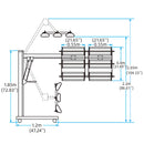 Solary Paint Curing Lamp Short Wave Baking Infrared 220V Infrared Heater Car Bodywork Repair Paint Dryer Stand Mobile 6x1000W - Auto Body Collision Repair Welding Products