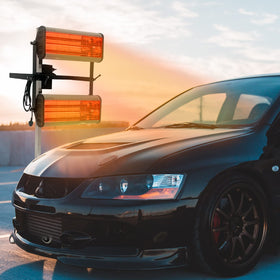 Solary Infrared Paint Curing Lamp, 2100W 110V Short Wave Infrared Paint Heater Lamp, Auto Body Heat Lamp with Smart Timer, Movable and Height Adjustable(Gray) - Auto Body Collision Repair Welding Products