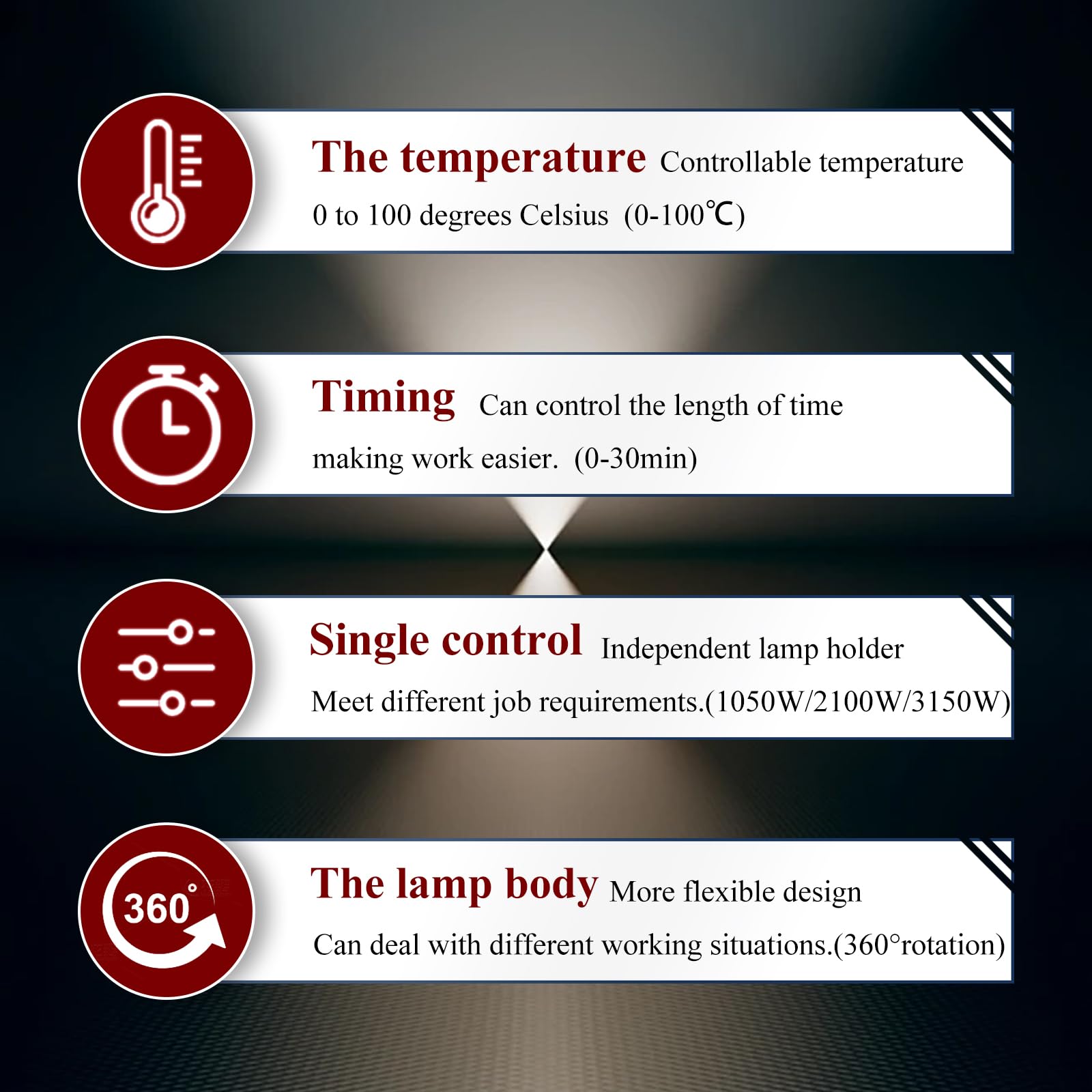 Solary Baking Infrared Paint Curing Lamp, 6KW 220V Short Wave Infrared Heat Light for Paint Drying, Auto Film, Body Repair - Auto Body Collision Repair Welding Products
