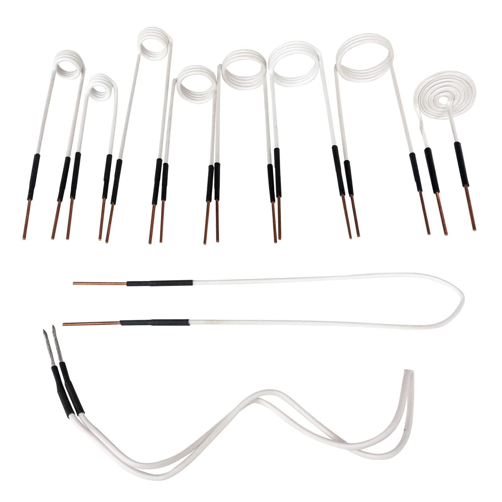 10Pcs Induction Heater Preformed Coil Kit with Flexibility and Long Lifespan for Magnetic Induction Heater, Removing Rusty Bolts and Nuts - Auto Body Collision Repair Welding Products