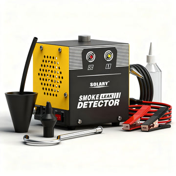 Solary Smoke Machine Automotive Tool - Fuel Leak Detectors Tester Built-in Air Compressor Motor - Auto Body Collision Repair Welding Products