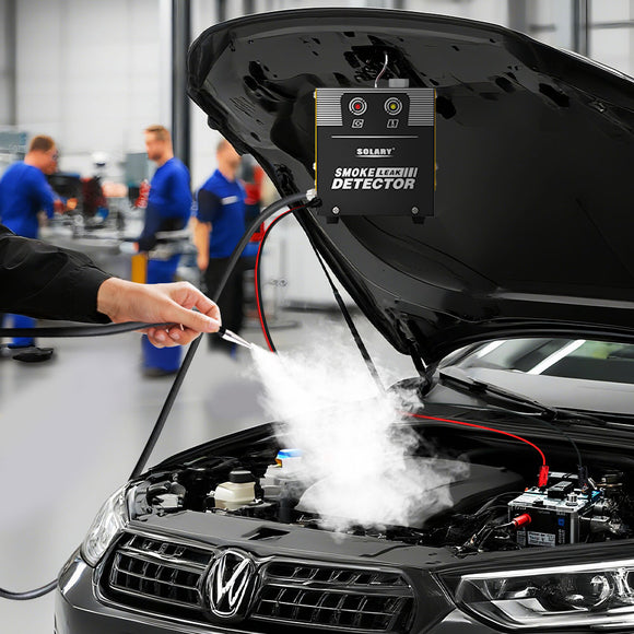 Solary Smoke Machine Automotive Tool - Fuel Leak Detectors Tester Built-in Air Compressor Motor