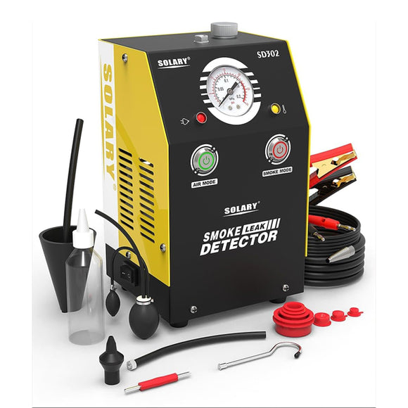 Solary SD302 Smoke Machine for Car - EVAP Smoke Machine Tester for Vacuum Leaks DC 12V - Auto Body Collision Repair Welding Products