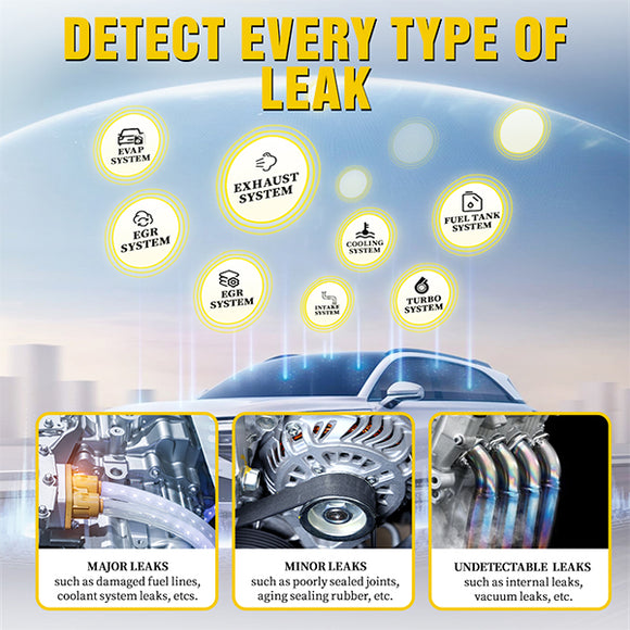 Solary SD302 Smoke Machine for Car - EVAP Smoke Machine Tester for Vacuum Leaks DC 12V - Auto Body Collision Repair Welding Products