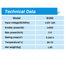 Solary Electricals Single-Head Hand Held Infrared Curing Lamp - Model B1M2 - Auto Body Collision Repair Welding Products