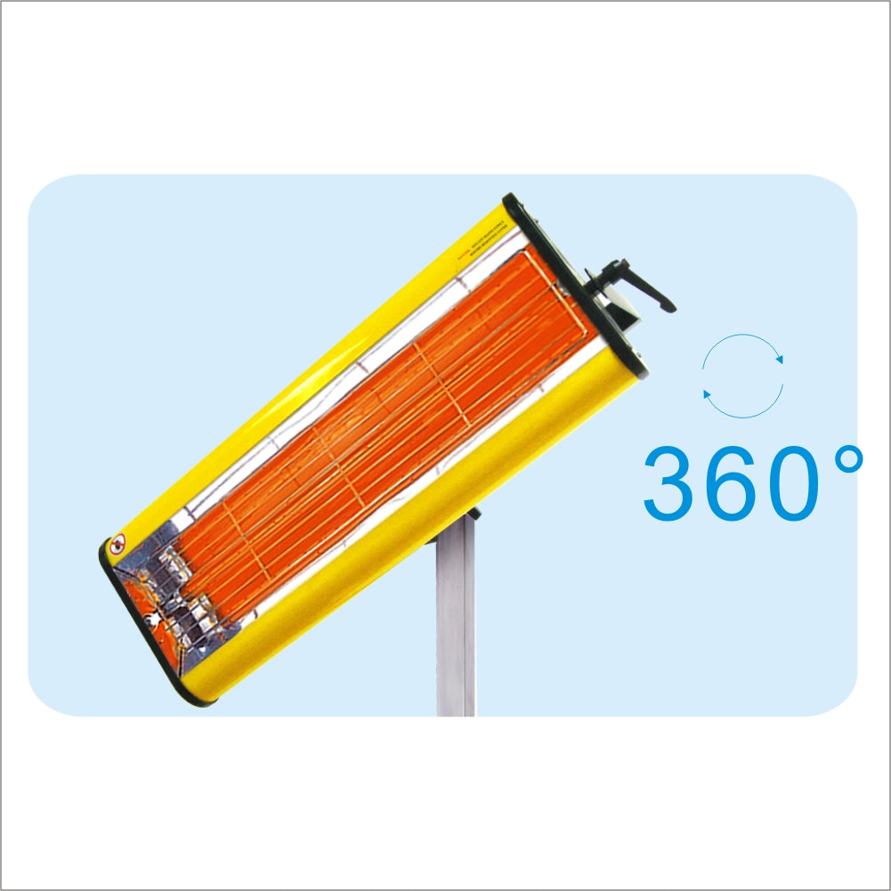 Solary Electricals Single-Head Short Wave Infrared Paint Curing Lamp - Model B1E