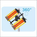 Solary Electricals 2-Head Short Wave Infrared Paint Curing Lamp - Model B2E - Auto Body Collision Repair Welding Products