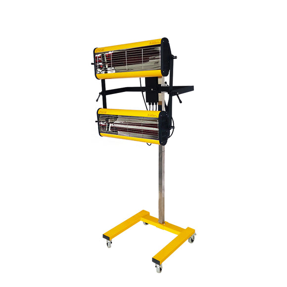 Solary Electricals 2-Head Short Wave Infrared Paint Curing Lamp - Model B2EA