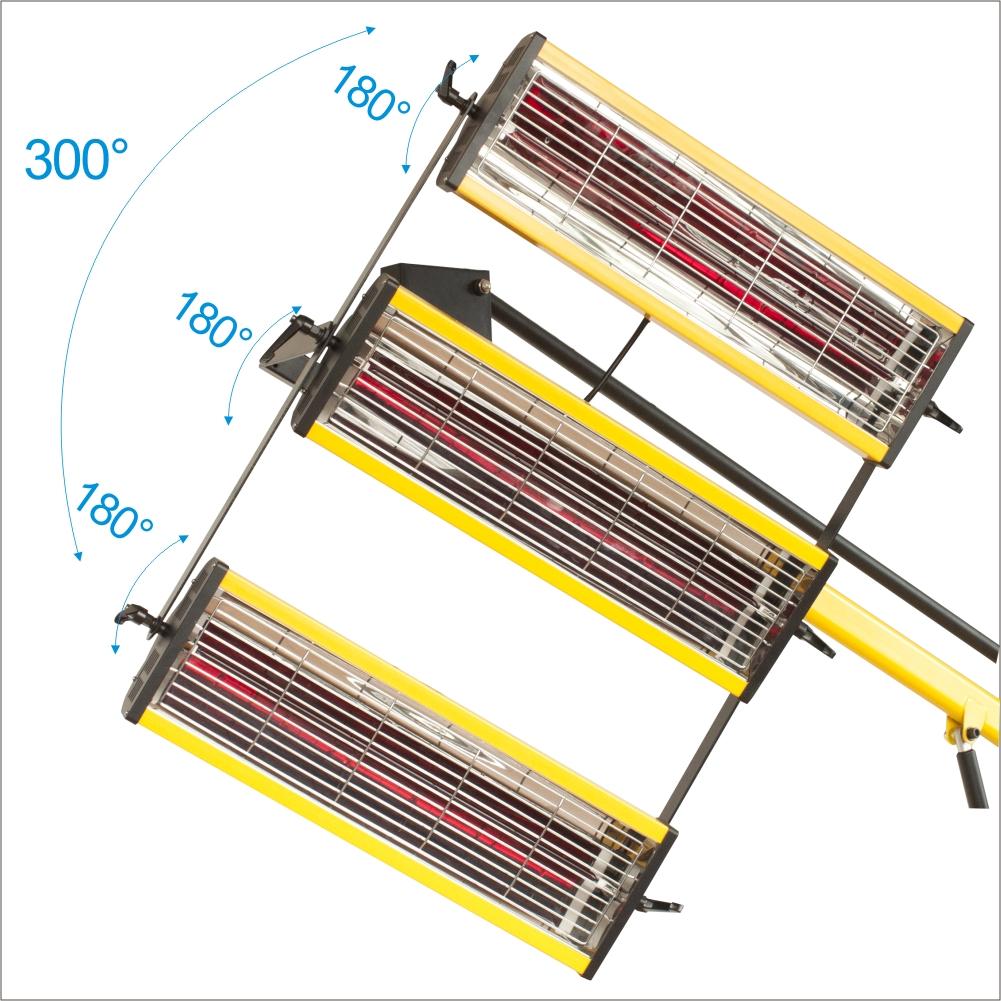 Solary Short Wave Infrared Lamp, Heat Lamp for Drying Paint