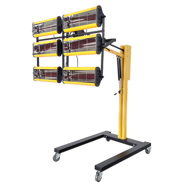 Solary Electricals 6-Head Short Wave Infrared Paint Curing Lamp - Model B6EA - Auto Body Collision Repair Welding Products