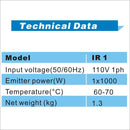Solary Electricals IR1-110V Infrared Paint Curing Lamp - Auto Body Collision Repair Welding Products