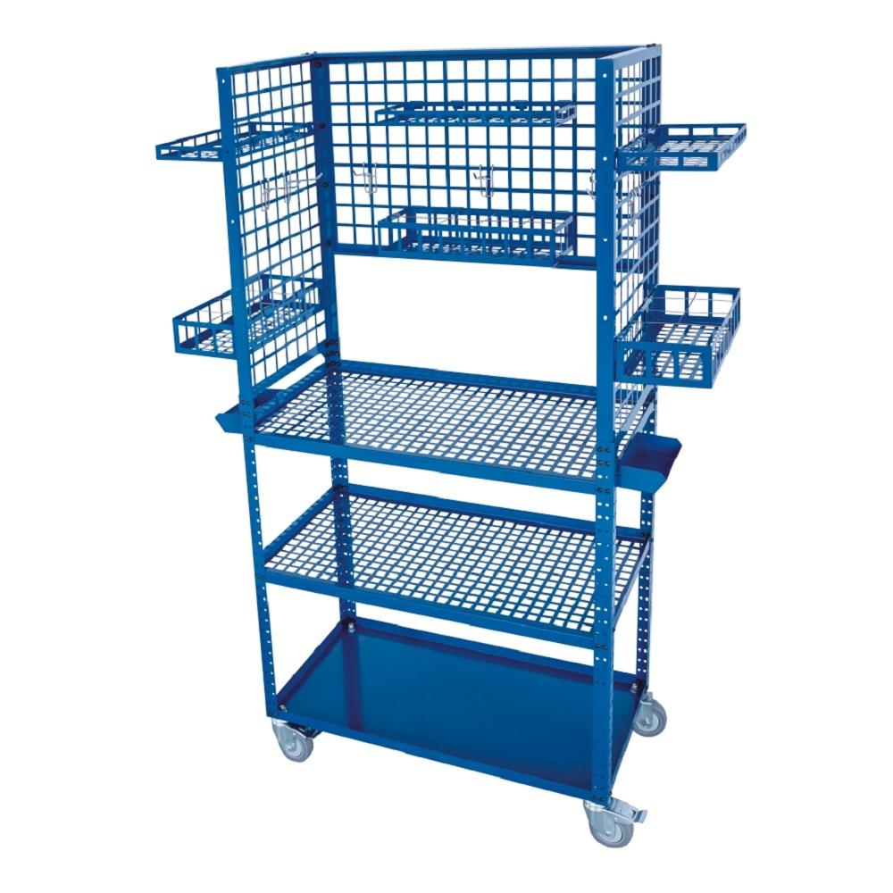 Solary Electricals PS306 Heavy Duty Parts Cart Material Handing Cart - Auto Body Collision Repair Welding Products